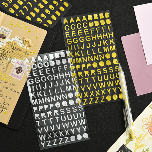 Alphabet / Numbers Sticker Sheets