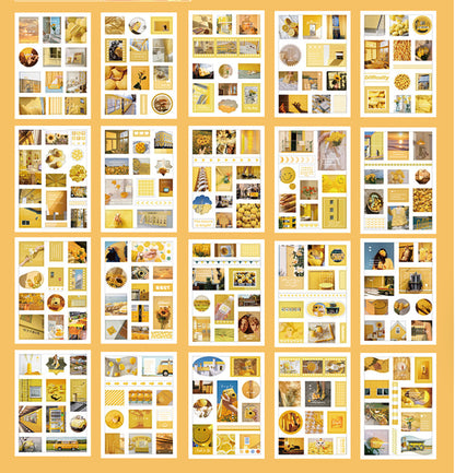 Deco Color-themed Stickers Book