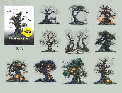 Abandoned City Landscape Stickers