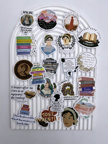 Jane Austen Book Lover Stickers