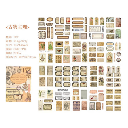 Retro / Vintage Stickers Book