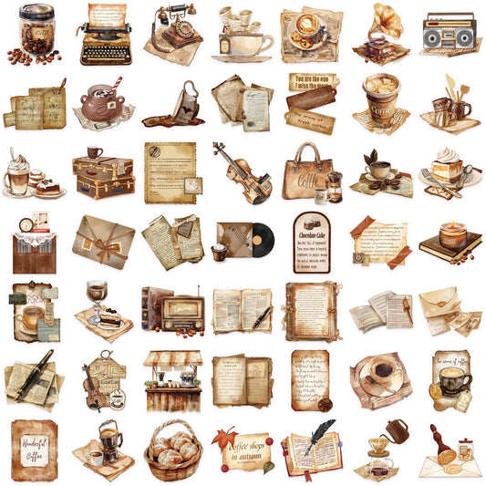 PVC Vintage Stickers Set (10 pcs) - ShopHaul