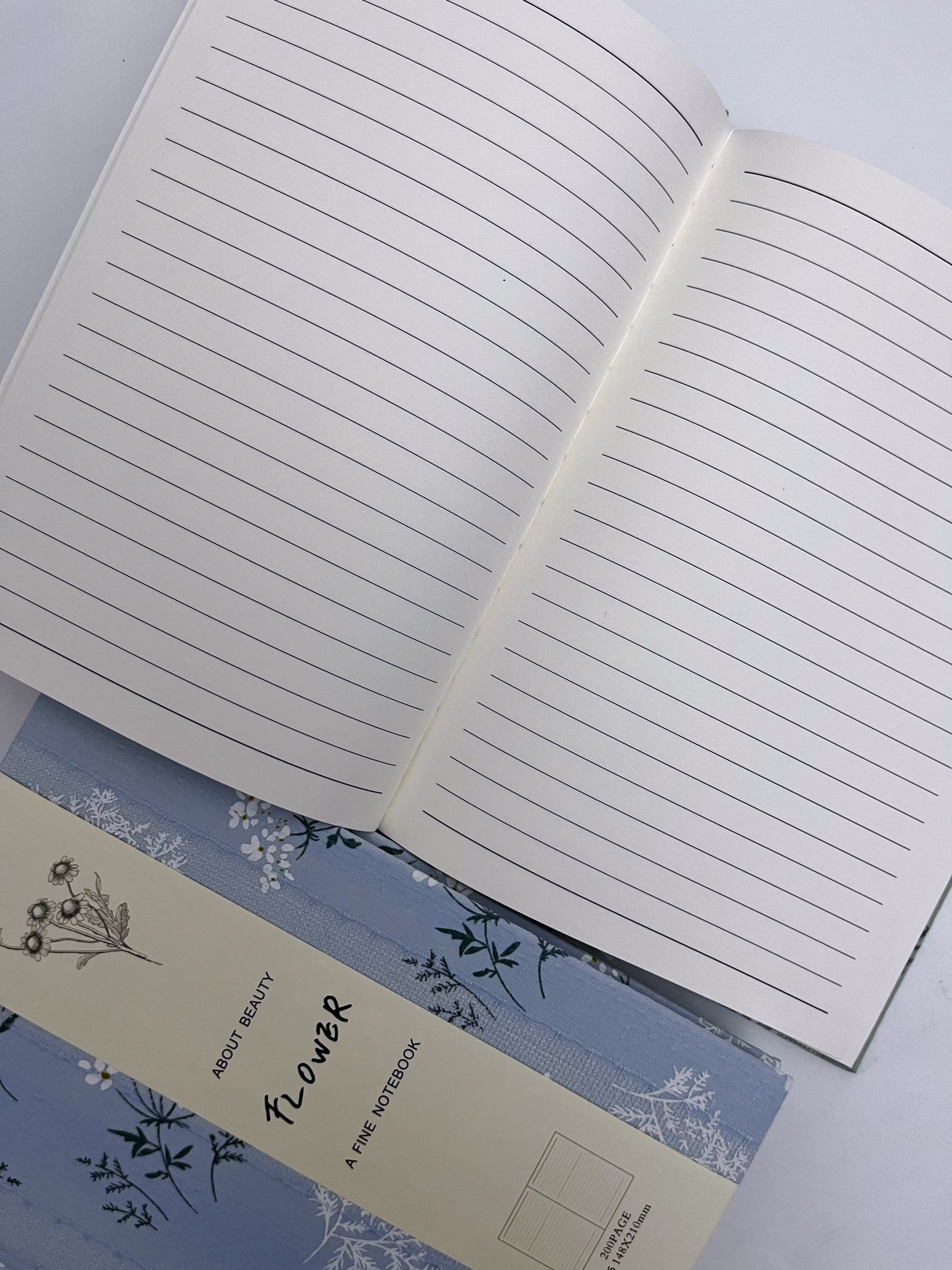 Flower Lined A5 Journal