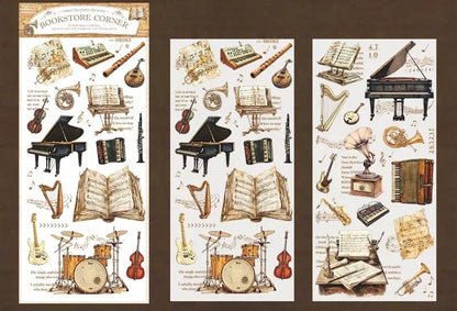Bookstore Corner Transfer PVC stickers sheets (2 sheets)