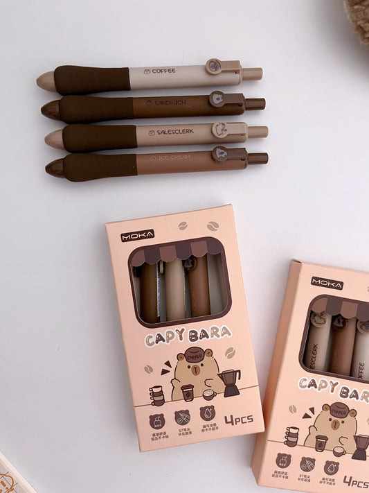 Moka Capy Bara Black Ink Pens - ShopHaul
