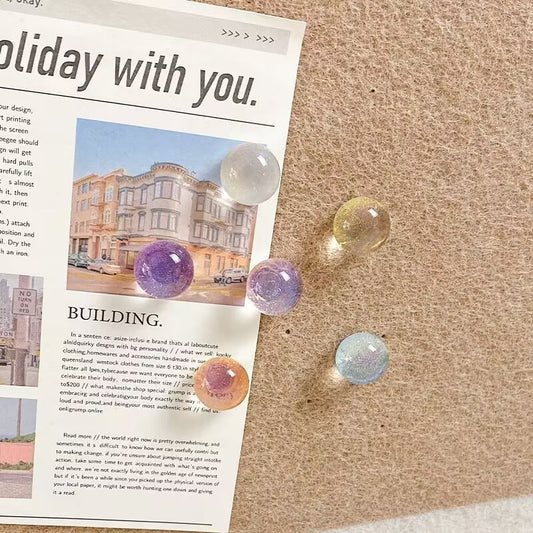 Round Gradient Cork Board Pins / thumbtacks (10 pieces)