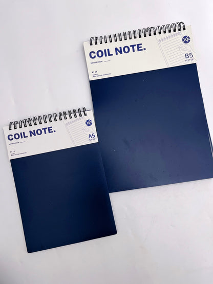 Flip-up A5 / B5 Spiral Coil Notebook