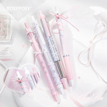 Rosy Posy Ribbon Pen Set (4pcs) - ShopHaul