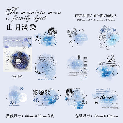 Shadow Trace PET series Stickers Set