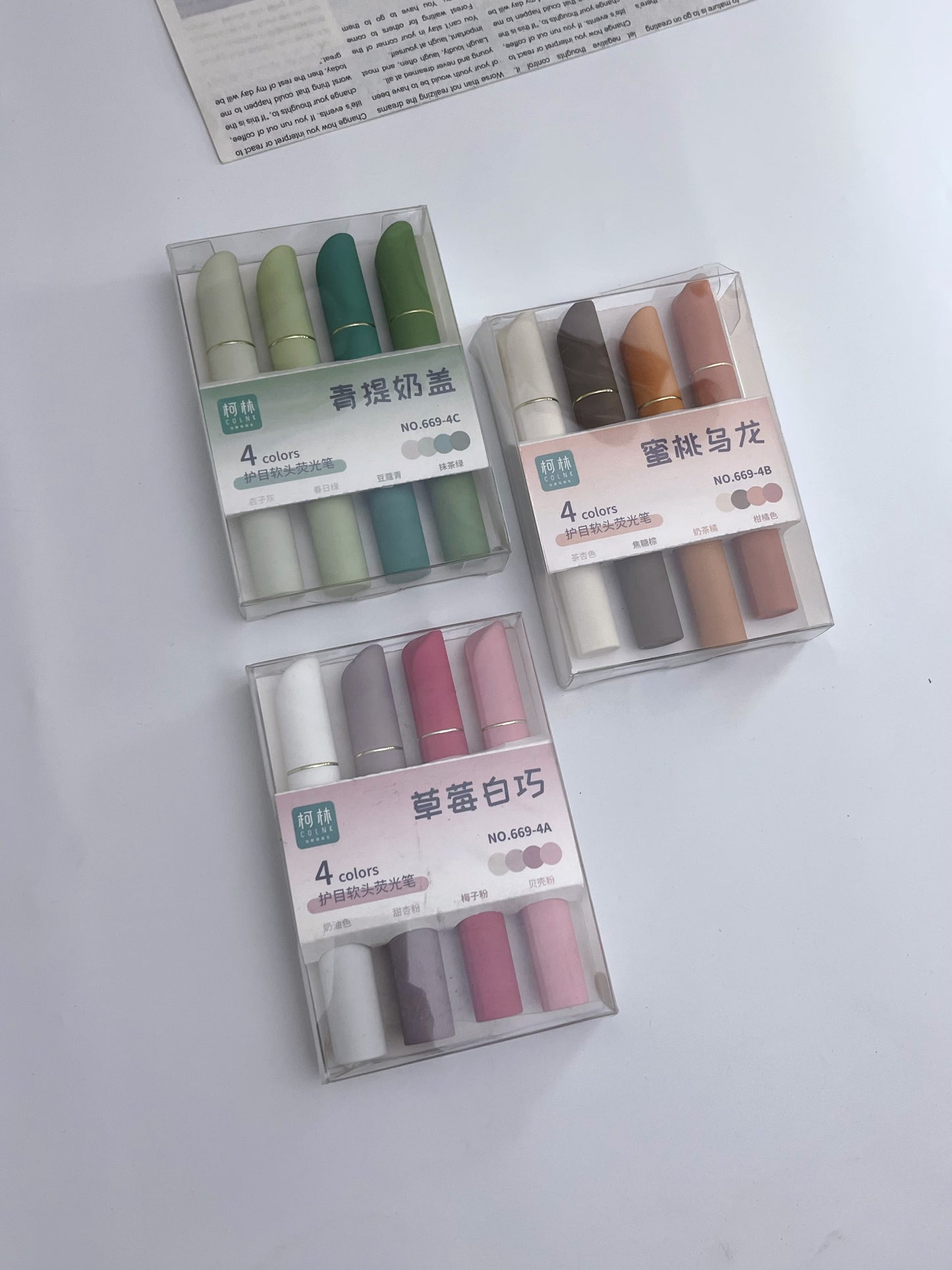 Colored Highlighters Set