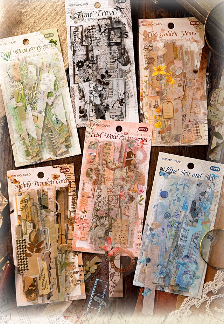 Mo Mo Long PET stickers set (20 pcs)