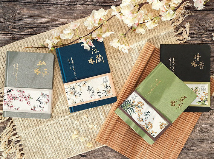 Floral Hardcover A5 Journal (Blank Floral Pages)