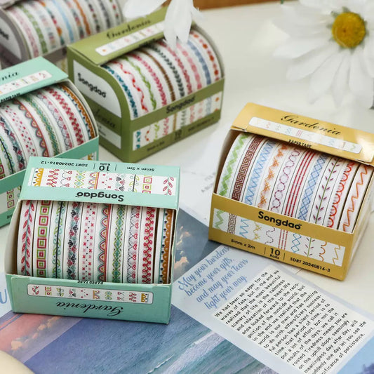 Songdao Washi tapes Box - 10 pcs