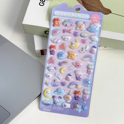 3D stickers sheet
