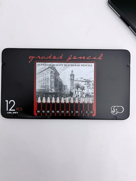 Blacklead Pencil Set 8B to 2H