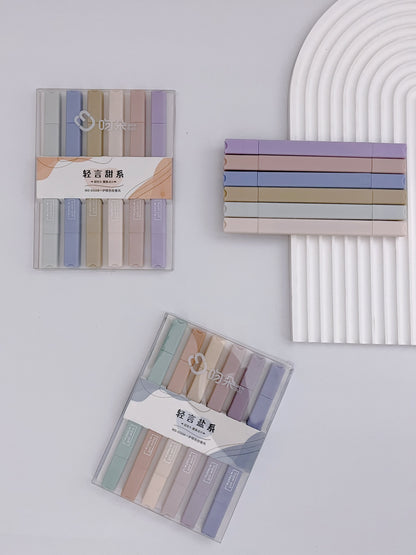 Double Tips Pastel Block Highlighters - ShopHaul