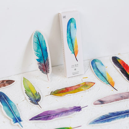 Feather Paper Bookmark