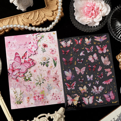 Butterfly-Flower Stickers Sheets Set