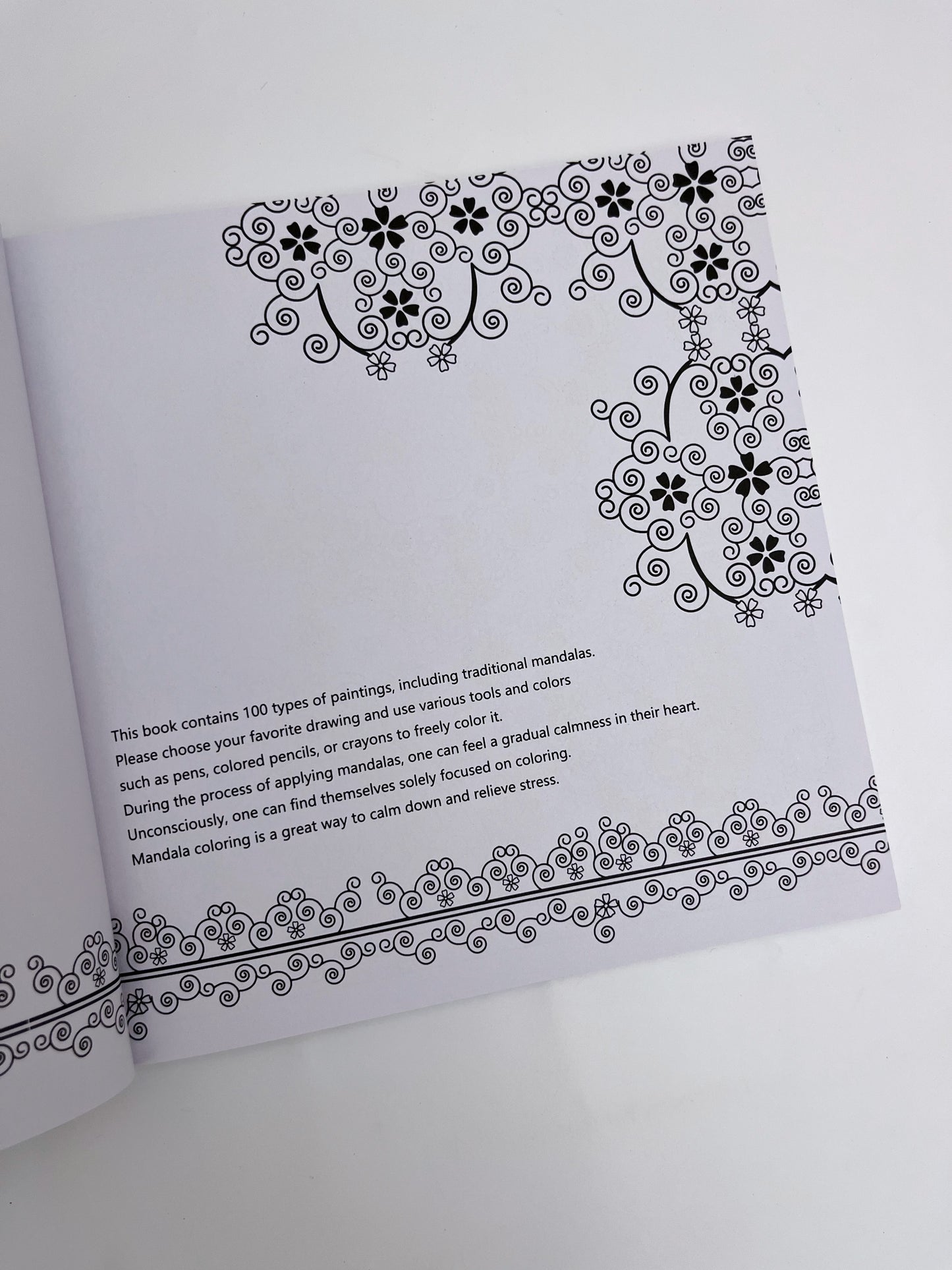 Large-sized Zen Mandalas Coloring Book (100 sheets)