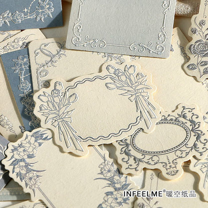 Embossed Hard Material Paper Sticky Notes Set (30 pcs)