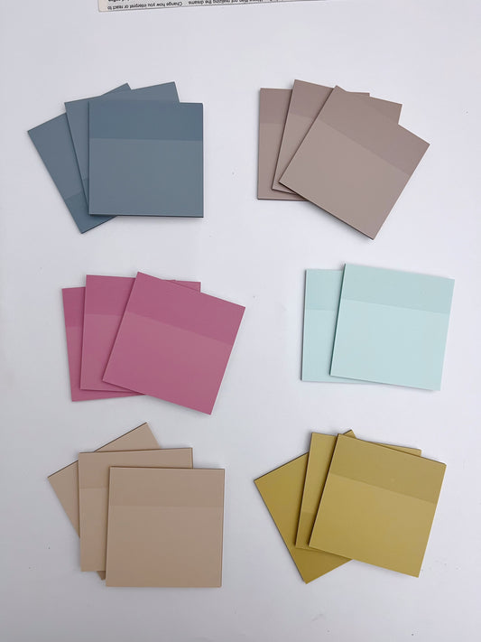 Colored Transparent Sticky Notes