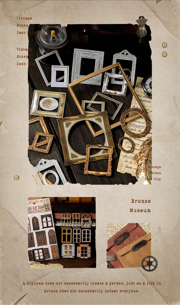 Bronze Museum Series Retro Stickers