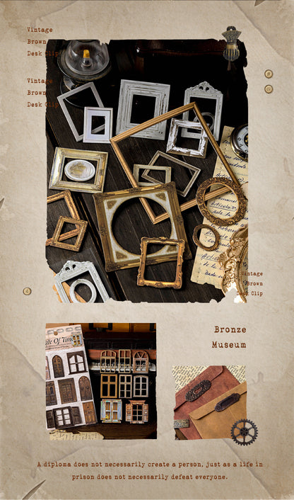 Bronze Museum Series Retro Stickers