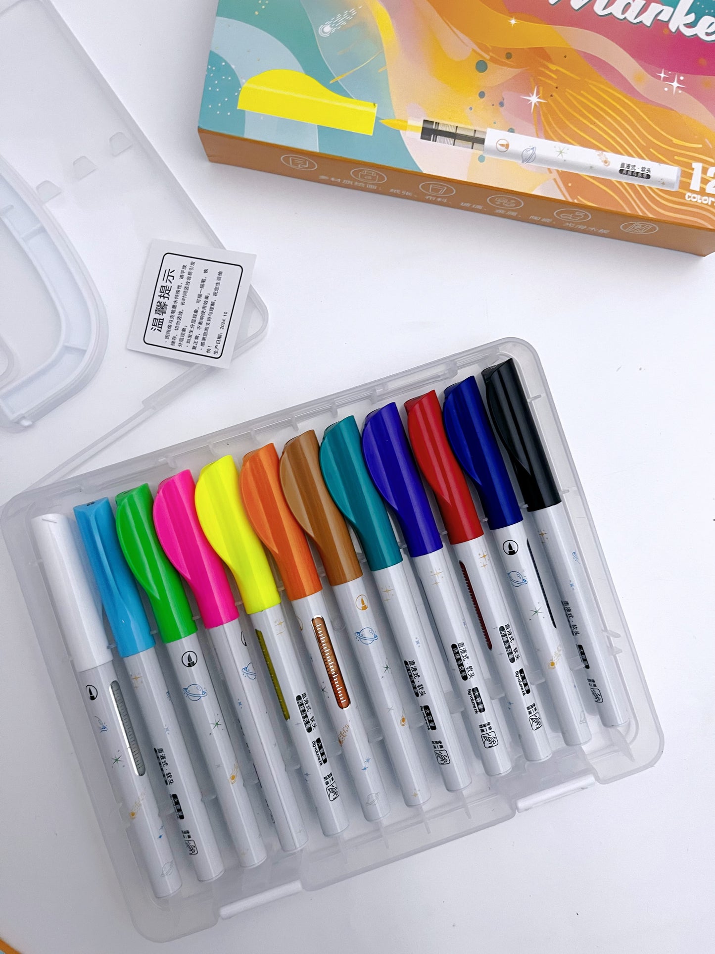 Acrylic Brush Pens / Markers Set (12 pcs)
