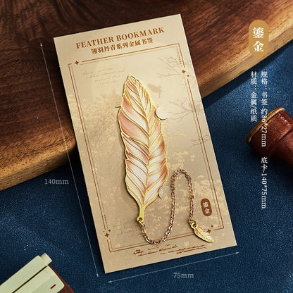 Feather Pendant Bookmark