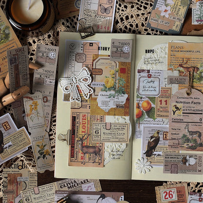 Vintage Material Papers Set