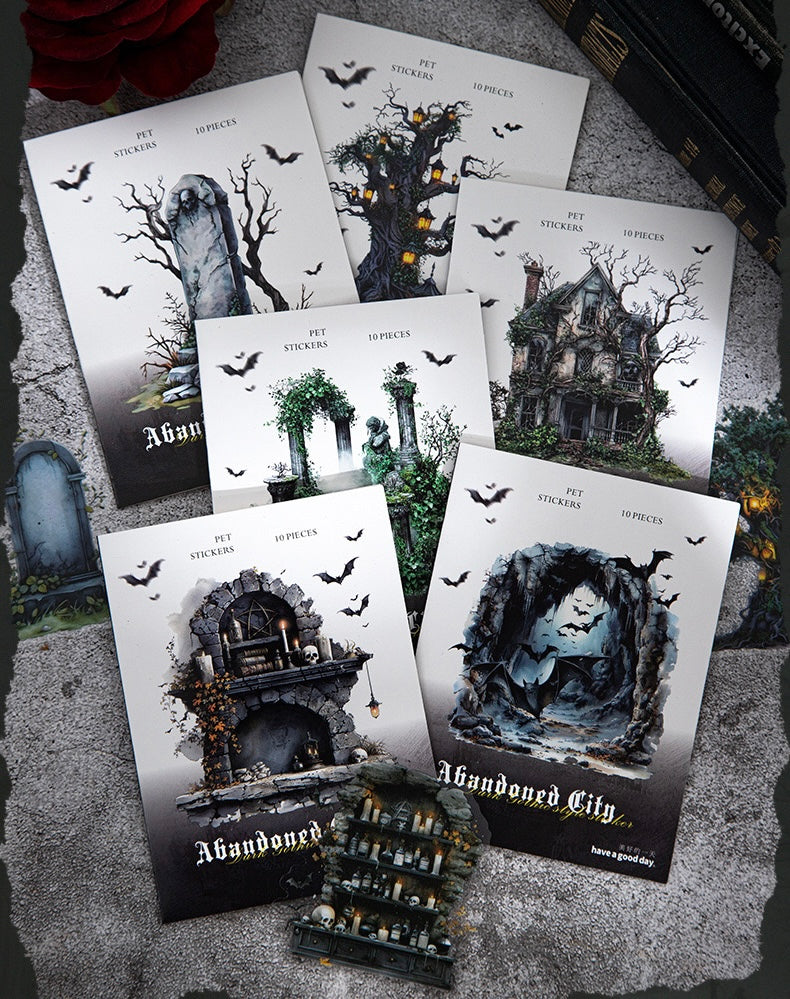 Abandoned City Landscape Stickers