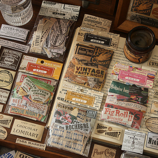 Retro style Paper Stickers (20 pcs) - ShopHaul