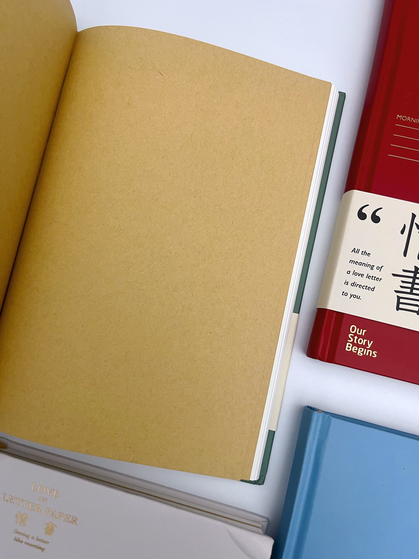 Love on the letter A5 Journal - Lined, Brown kraft, Blank pages.