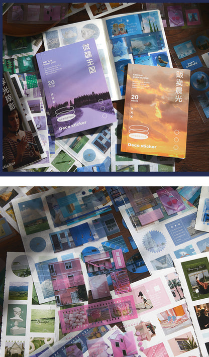 Deco Color-themed Stickers Book