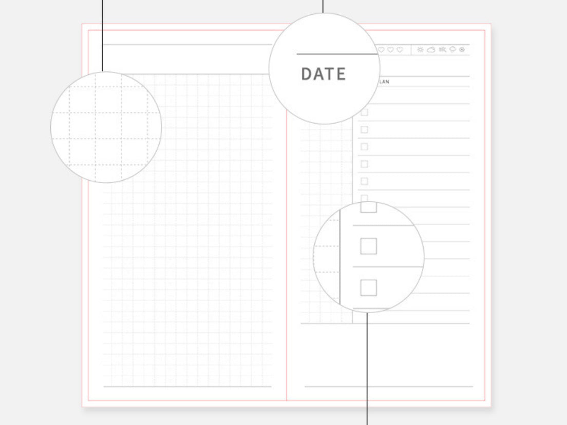 One Day Planner / Journal Book