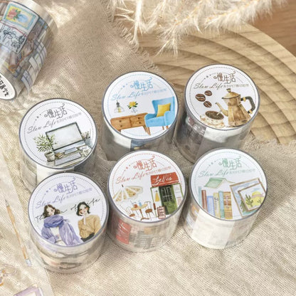 Slow Life Series PET Stickers Roll