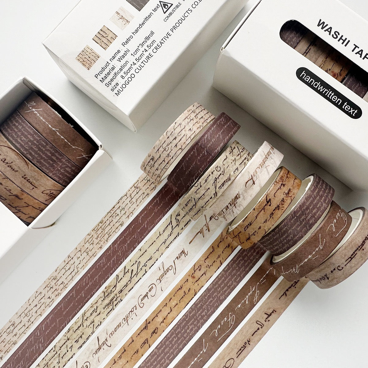 Retro Washi Tapes 8-pcs Set