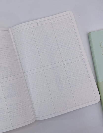 Kinbor A5 Undated Life Planner Book - 192 pages