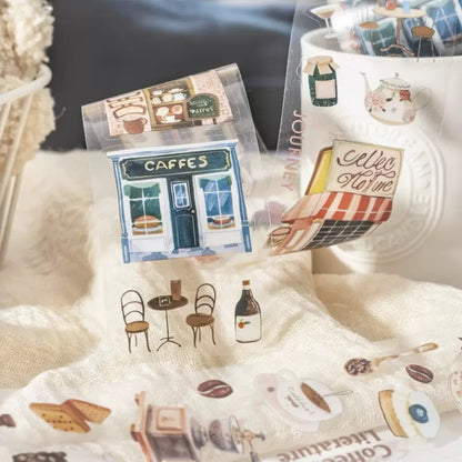 Slow Life Series PET Stickers Roll
