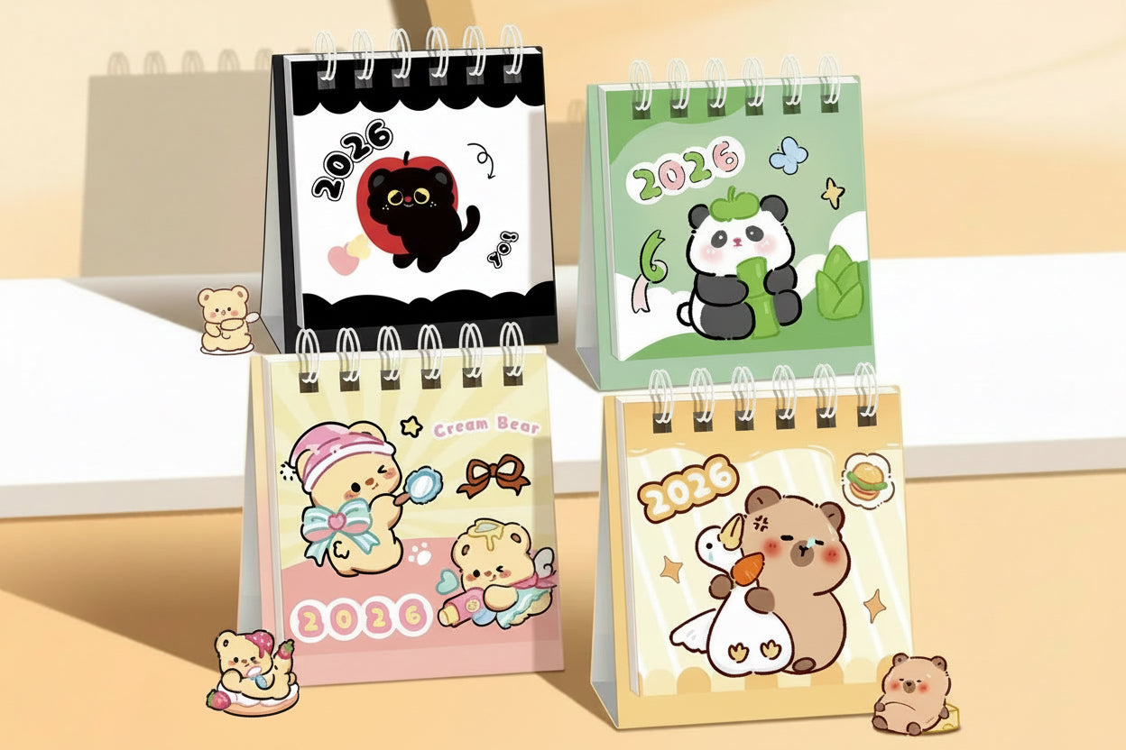 2026 Cartoon Desk Calendar