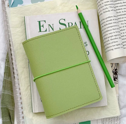 A7 Strap Leather Loose-leaf Notebook / Journal - Blank sheets