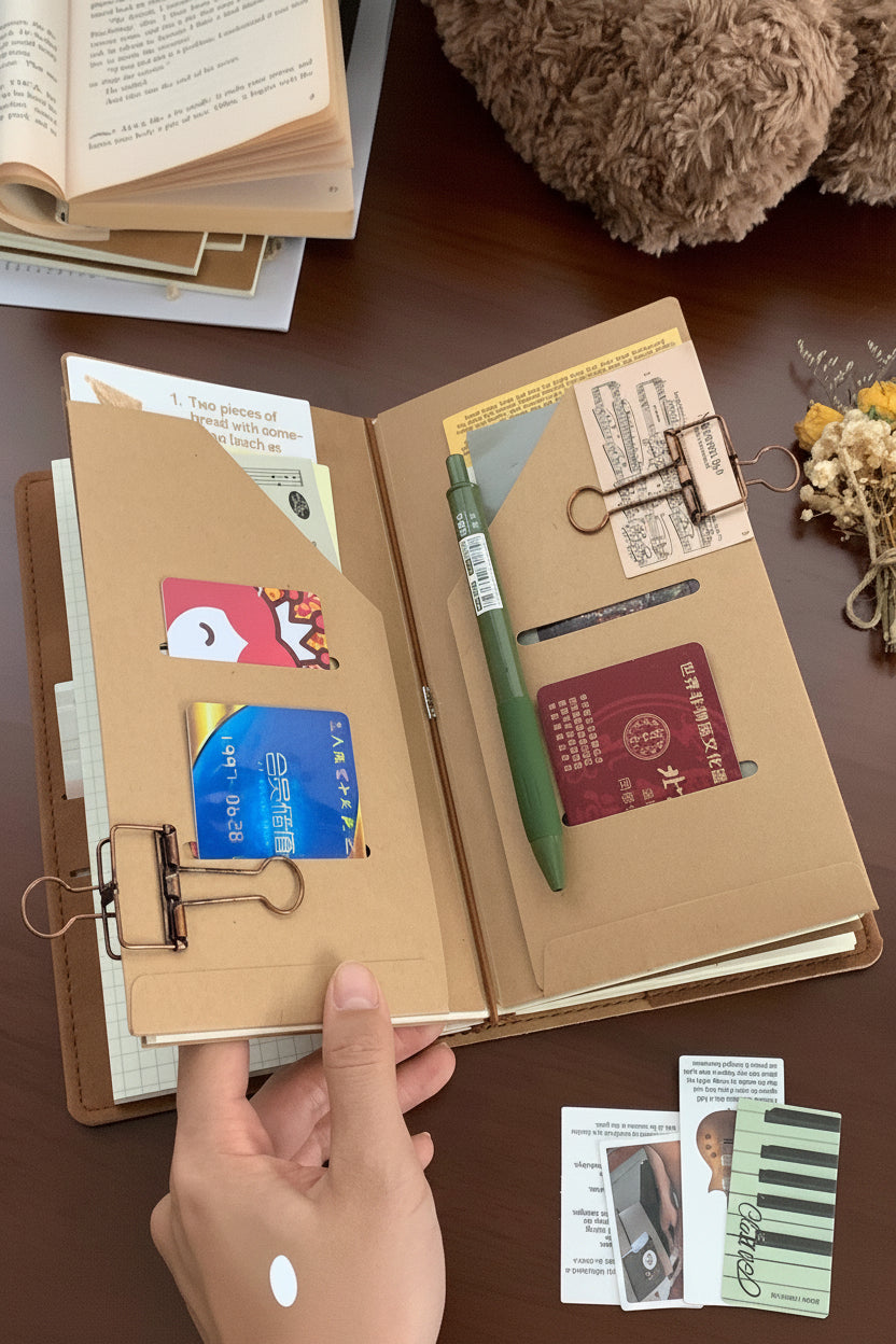 Sheepskin Traveler's Notebook / Journal Set