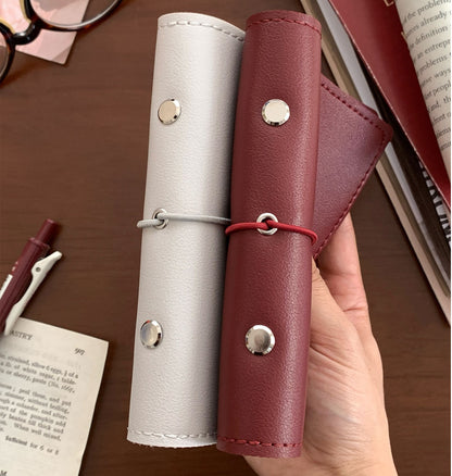 A7 Strap Leather Loose-leaf Notebook / Journal - Blank sheets