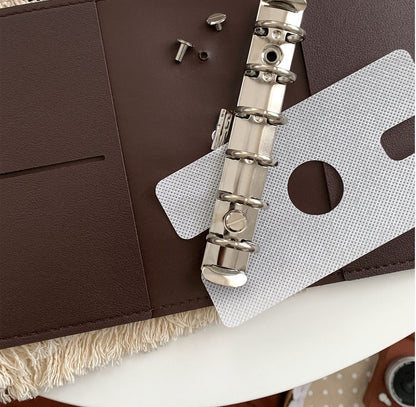 A7 Strap Leather Loose-leaf Notebook / Journal - Blank sheets