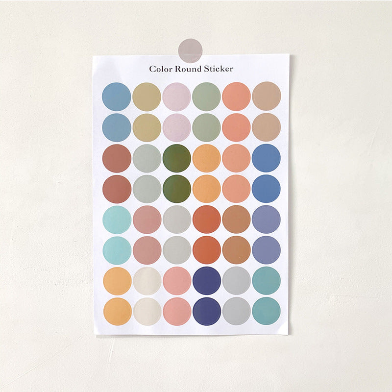 Morandi Polkadot Stickers Sheet - ShopHaul