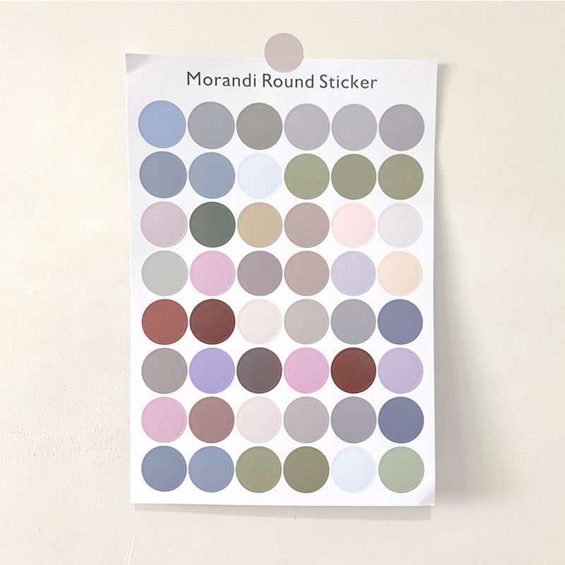 Morandi Polkadot Stickers Sheet - ShopHaul