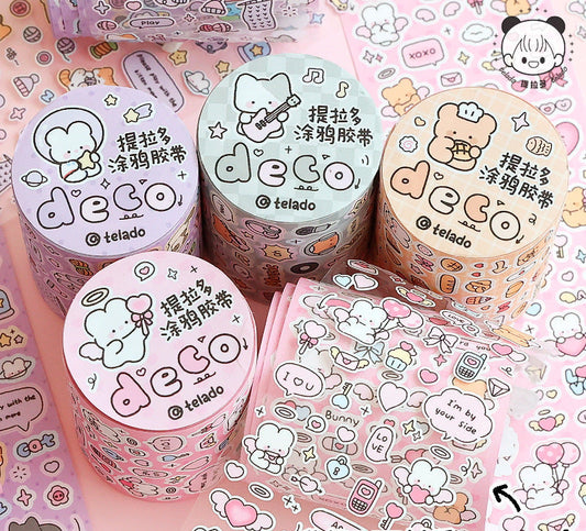 Deco Cartoon Stickers Roll (5m) - ShopHaul
