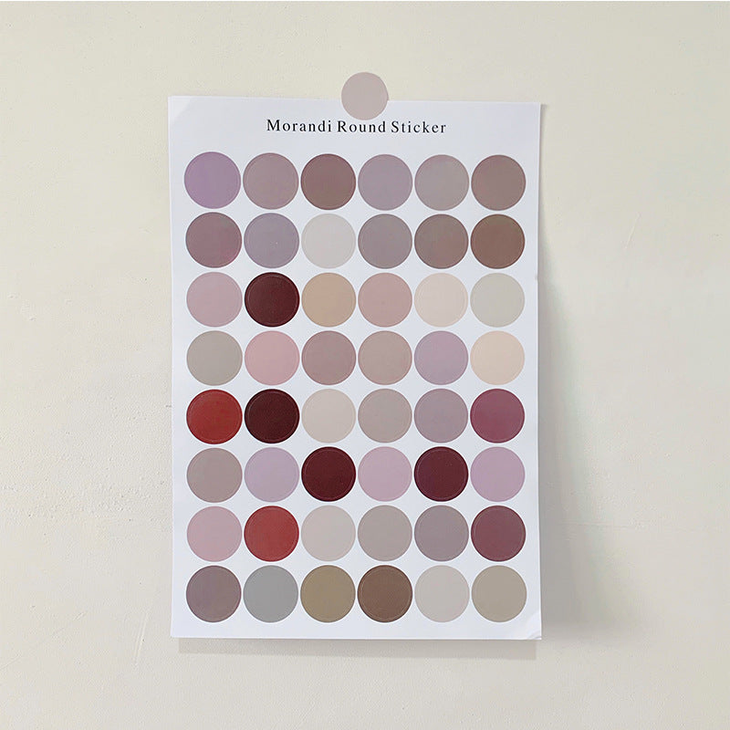 Morandi Polkadot Stickers Sheet - ShopHaul