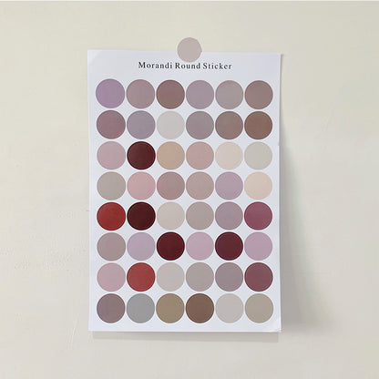 Morandi Polkadot Stickers Sheet - ShopHaul